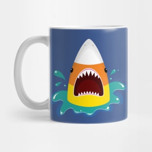 Halloween Candy Corn Shark Mug